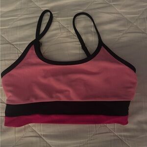 Beach Riot Pink and Black Bikini Bottom/Top